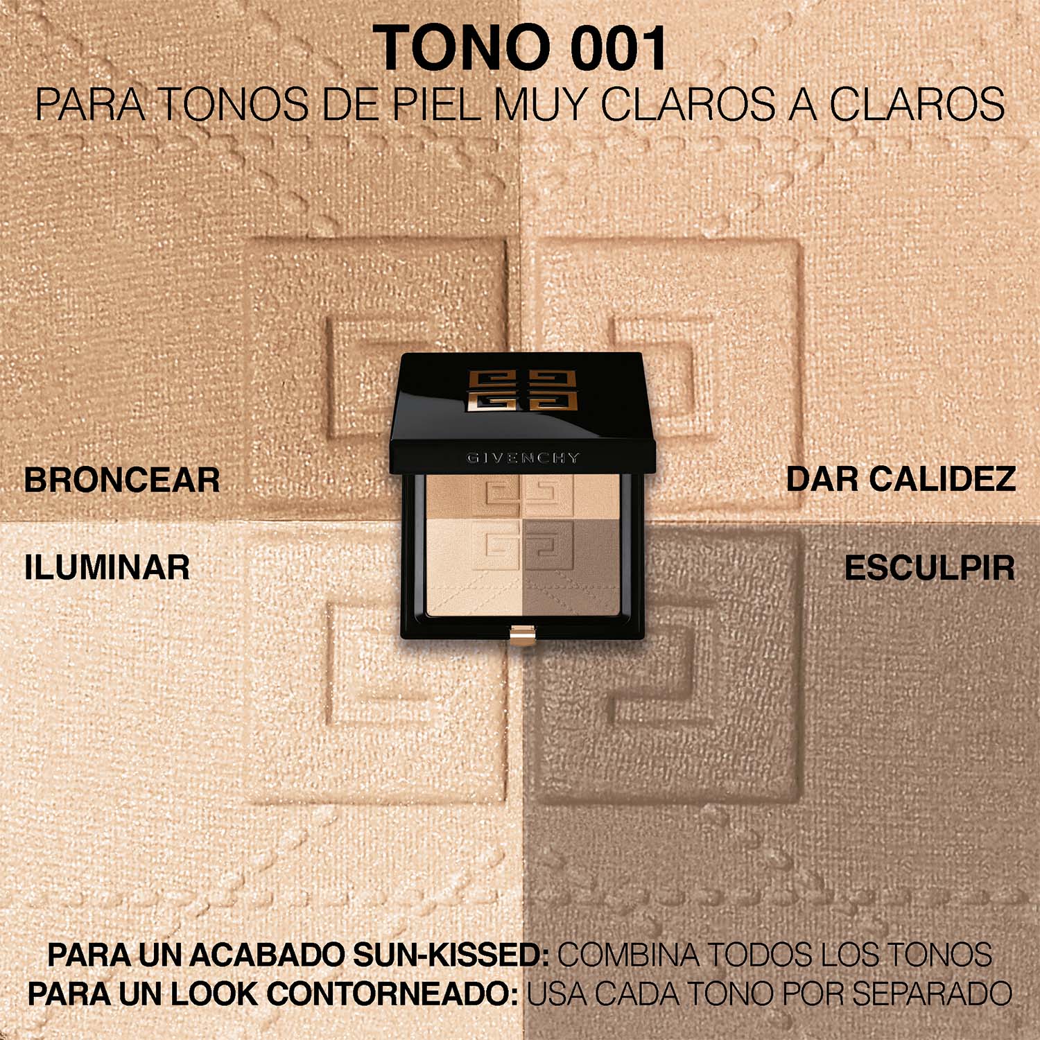 PRISME LIBRE BRONZER  POWDER 4 TONOS POLVO BRONCEADOR FIJADOR MATIFICANTE Y DIFUMINADOR (POLVO BRONCEADOR PARA ROSTRO)